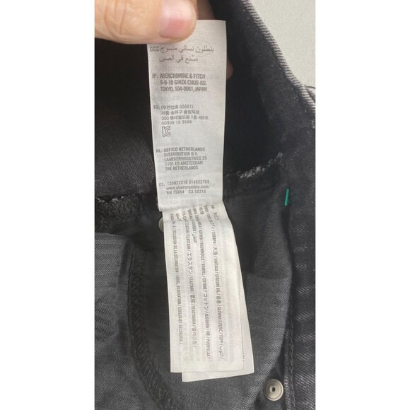 Abercrombie & Fitch Women's Jeans 00/24 The Skinny High Rise Black Denim - Picture 6 of 14